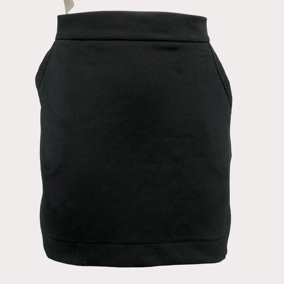 Simons Icone Black Straight Mini Skirt Size Large - Picture 1 of 10